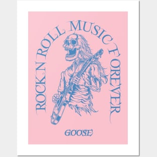 Goose /// Skeleton Guitar Player Posters and Art